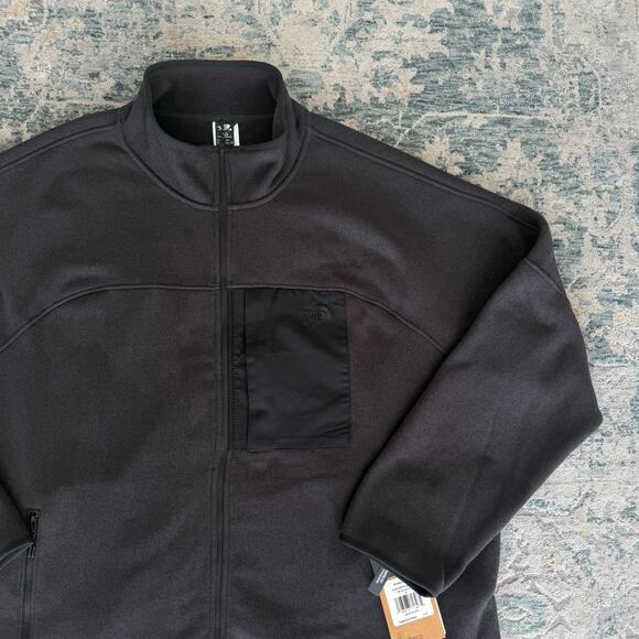 The North Face Big Front Range Fleece Jacket Mens 3X Black Heather Full Zip - Picture 3 of 9